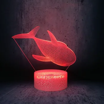 Lovely Whale 3D Lampara LED Night Light Lustre Baby Bedroom Lamp USB Touch Luminaria Electronic Bulb Gadget Decor Projector Lamp 
Lovely Whale 3D Lampara LED Night Light Lustre Baby Bedroom Lamp USB Touch Luminaria Electronic Bulb Gadget Decor Projector Lamp