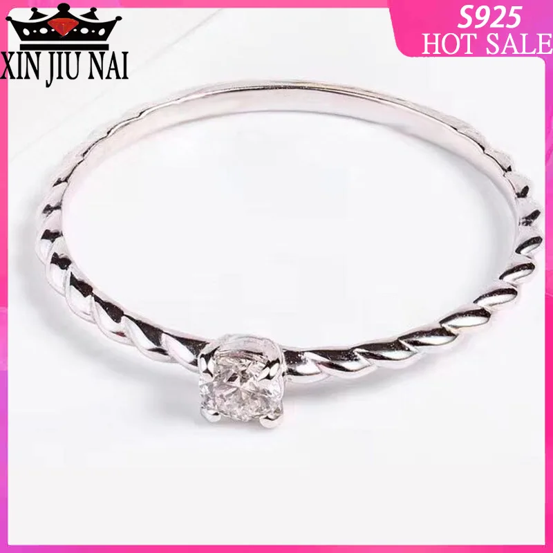 925 sterling silver Japanese and Korean Style Very Simple Zirconium Base Type Rose-platinum Joint Tail engagement ring
925 sterling silver Japanese and Korean Style Very Simple Zirconium Base Type Rose-platinum Joint Tail engagement ring