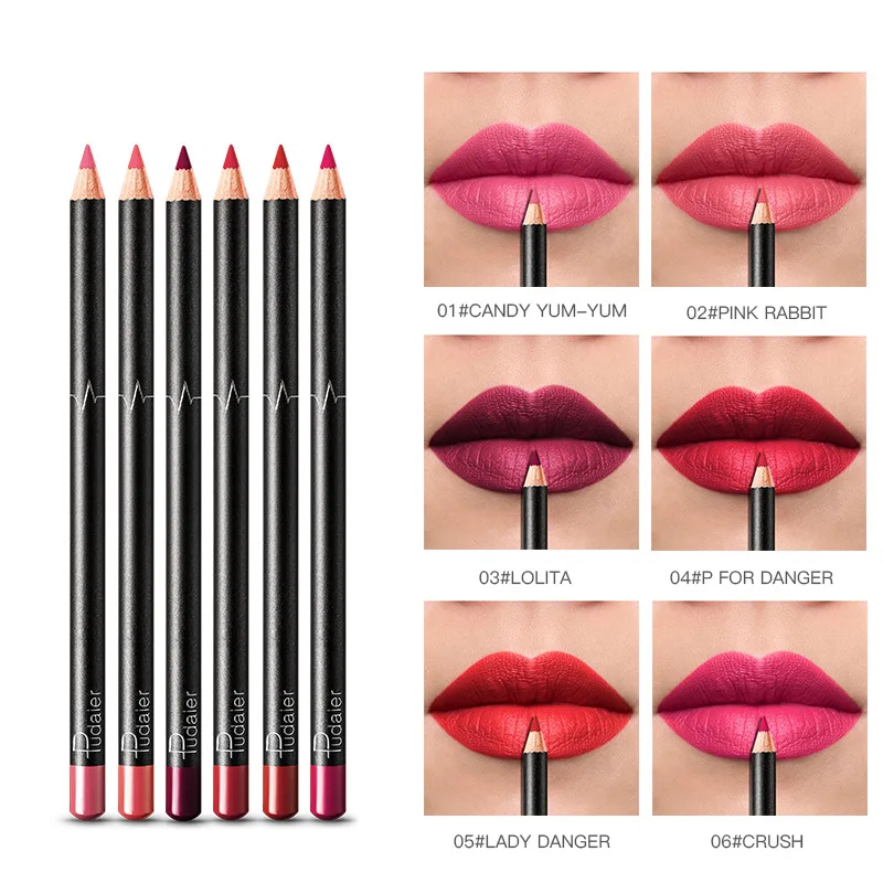 New 6Pcs Colors Matte Waterproof Lip Liner Pencil Long Lasting Lipstick Pen Cosmetics Beauty Makeup TSLM1
New 6Pcs Colors Matte Waterproof Lip Liner Pencil Long Lasting Lipstick Pen Cosmetics Beauty Makeup TSLM1