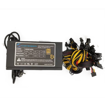 1600w power supply for 6 GPU ethereum Miner Power Supply For Bitcoin Miners support 6 graphics Card RX470 RX480 RX570 RX580 PC
1600w power supply for 6 GPU ethereum Miner Power Supply For Bitcoin Miners support 6 graphics Card RX470 RX480 RX570 RX580 PC