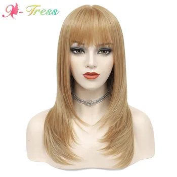 Strawberry Blonde Natural Wave 20inch Synthetic Wig for White Women X-TRESS High Temperature Fiber Hair Daily Cosplay Use
Strawberry Blonde Natural Wave 20inch Synthetic Wig for White Women X-TRESS High Temperature Fiber Hair Daily Cosplay Use
