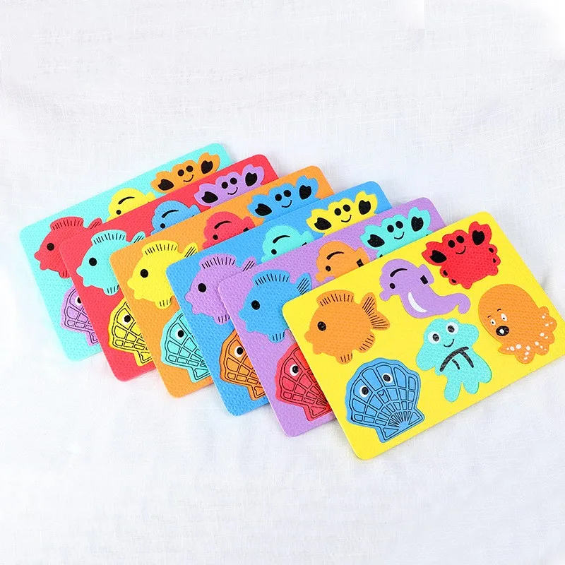 EVA Foam Puzzles Board Cartoon Animal Fruit Color Cognitive Learning Toys for Children Early Educational Jigsaw 0-24 Months Toys
EVA Foam Puzzles Board Cartoon Animal Fruit Color Cognitive Learning Toys for Children Early Educational Jigsaw 0-24 Months Toys
