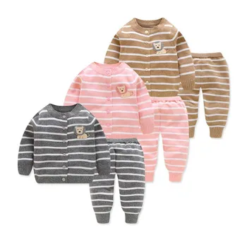 Spring/Autumn 2Pcs Baby Kids Cardigan Set Cotton Knit Clothes Pullover Boys Girls Sweaters + Pants Sets Newborn Infant Clothing 
Spring/Autumn 2Pcs Baby Kids Cardigan Set Cotton Knit Clothes Pullover Boys Girls Sweaters + Pants Sets Newborn Infant Clothing