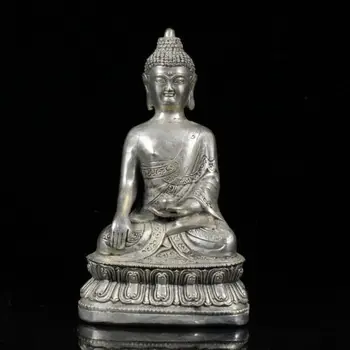 China antique QianLong Tibetan silver Buddha character Decoration Statues 
China antique QianLong Tibetan silver Buddha character Decoration Statues
