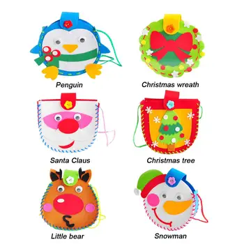 DIY Christmas Cartoon Gift Bag Kit Simple Handling Good Material Flexibility Kids Non-Woven Handmade Materials Pouch Craft
DIY Christmas Cartoon Gift Bag Kit Simple Handling Good Material Flexibility Kids Non-Woven Handmade Materials Pouch Craft