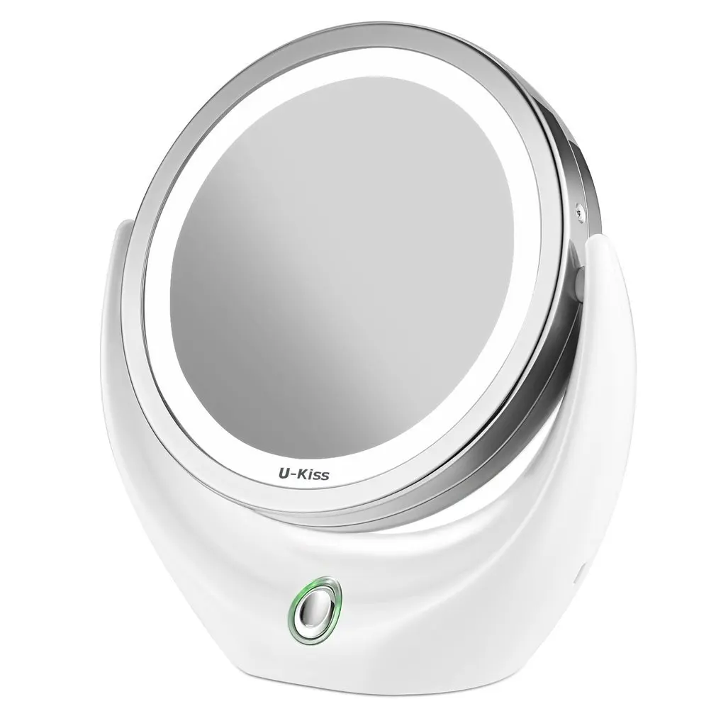 Portable Folding Adjustable Brightness 8 LED Lighted 1X 2X Magnification Travel Mirror with Battery for Cosmetic Makeup
Portable Folding Adjustable Brightness 8 LED Lighted 1X 2X Magnification Travel Mirror with Battery for Cosmetic Makeup