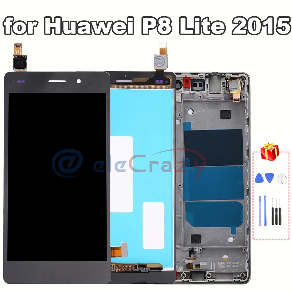 for Original 5.0" P8 Lite 2015 LCD Display with Touch Screen + Frame Assembly Replacement ALE-L04 ALE-L21 100% Tested
for Original 5.0" P8 Lite 2015 LCD Display with Touch Screen + Frame Assembly Replacement ALE-L04 ALE-L21 100% Tested