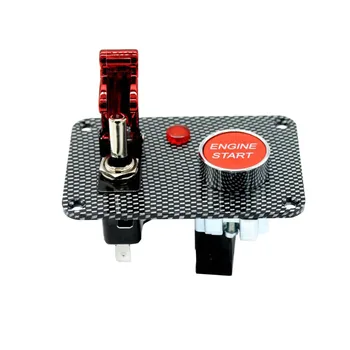 Car Marine Boat RV Start Push Button + Toggle Switch With Red Cover Panel
Car Marine Boat RV Start Push Button + Toggle Switch With Red Cover Panel