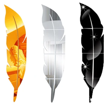 Removable 3D DIY Feather Mirror Wall Stickers Decal Art Vinyl Room Decor GW 1Pcs Feather mirror wall paste Mirror Wall Sticker
Removable 3D DIY Feather Mirror Wall Stickers Decal Art Vinyl Room Decor GW 1Pcs Feather mirror wall paste Mirror Wall Sticker