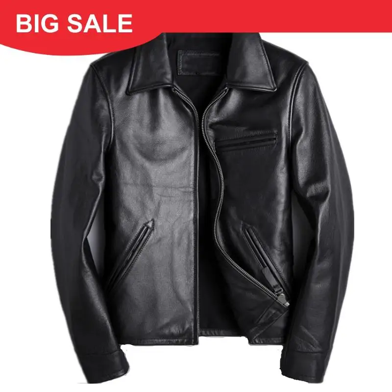 2020 Black Men Smart Casual Leather Jacket Large Size XXXXL Genuine Cowhide Russian Autumn Slim Fit Natural Leather Coat
2020 Black Men Smart Casual Leather Jacket Large Size XXXXL Genuine Cowhide Russian Autumn Slim Fit Natural Leather Coat