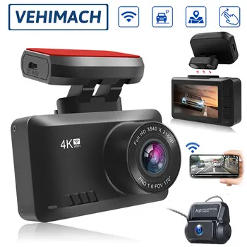VEHIMACH Car DVR Dual Dash Cam 4K HD Dashcam WIFI GPS Tracker 2.4'' Auto Video Recorder 24h Parking Monitor Camera Night Vision
VEHIMACH Car DVR Dual Dash Cam 4K HD Dashcam WIFI GPS Tracker 2.4'' Auto Video Recorder 24h Parking Monitor Camera Night Vision