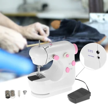 Pedal Mini Sewing Machine Electric Household Sewing Machine Adjustable High/Low Speed with Foot Pedal LED Light
Pedal Mini Sewing Machine Electric Household Sewing Machine Adjustable High/Low Speed with Foot Pedal LED Light