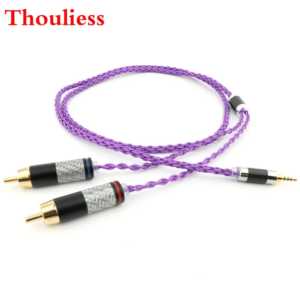 Thouliess DIY 2.5/3.5/4.4mm Balanced Male to 2 RCA Male Audio Adapter Cable 7N OCC Silver Plated 6.35mm TRS to RCA Audio Cable
Thouliess DIY 2.5/3.5/4.4mm Balanced Male to 2 RCA Male Audio Adapter Cable 7N OCC Silver Plated 6.35mm TRS to RCA Audio Cable