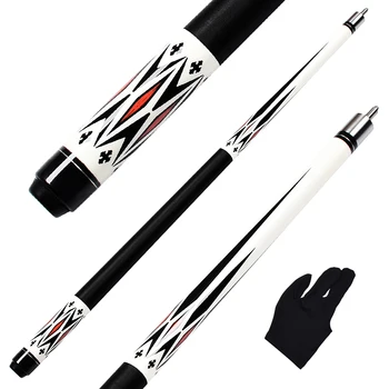 Billiard Pool Cues 58 Inch Stick 13mm Tip Maple Shaft + Radial Joint Linen Wrap Decal Butt White Color & Free Glove
Billiard Pool Cues 58 Inch Stick 13mm Tip Maple Shaft + Radial Joint Linen Wrap Decal Butt White Color & Free Glove