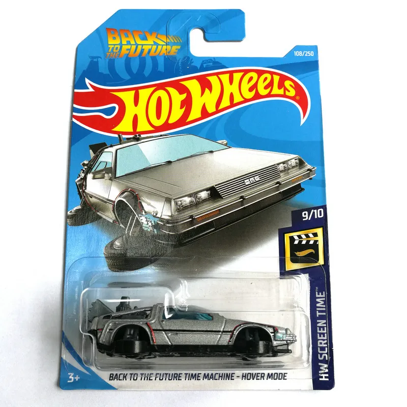 Фото 2019 Hot Wheels 1:64 Car BACK TO THE FUTURE TIME MACHINE HOVER MODE Collection Edition металлические Литые машинки