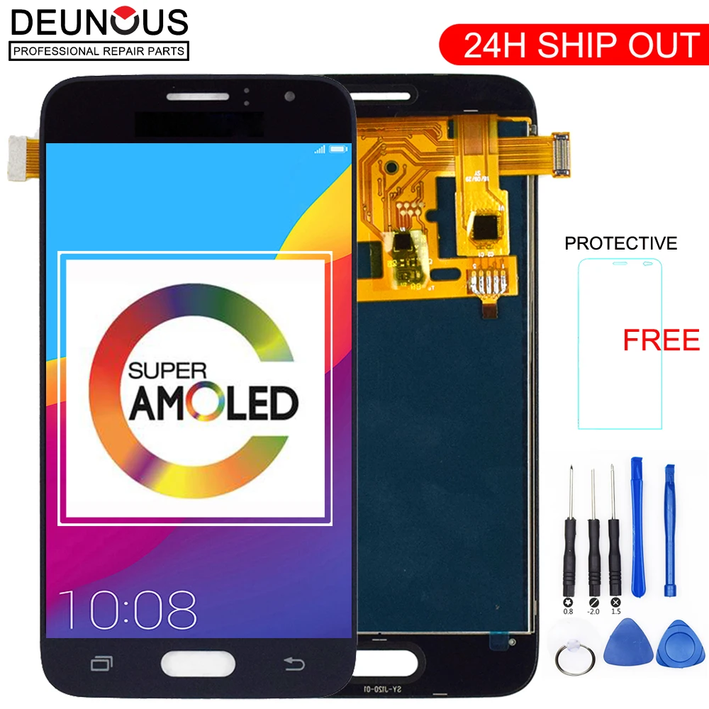 New AMOLED For Samsung Galaxy J1 J120F J120DS J120G J120M J120H J120 LCD Display with Touch Screen Digitizer Assembly Sensor
New AMOLED For Samsung Galaxy J1 J120F J120DS J120G J120M J120H J120 LCD Display with Touch Screen Digitizer Assembly Sensor