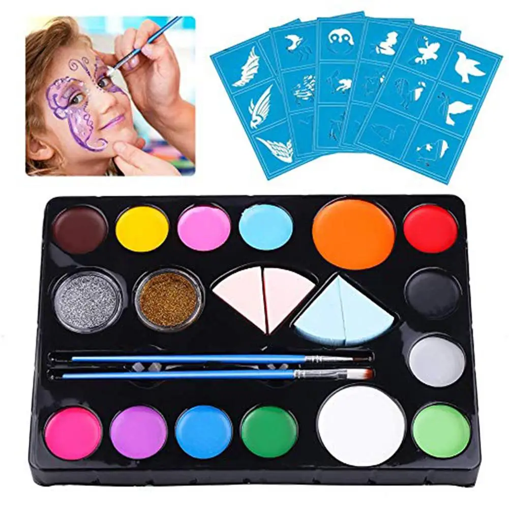 Children's Makeup Set Non-toxic Washable Body Paint Set for Halloween Schools Churches Carnivals
Children's Makeup Set Non-toxic Washable Body Paint Set for Halloween Schools Churches Carnivals