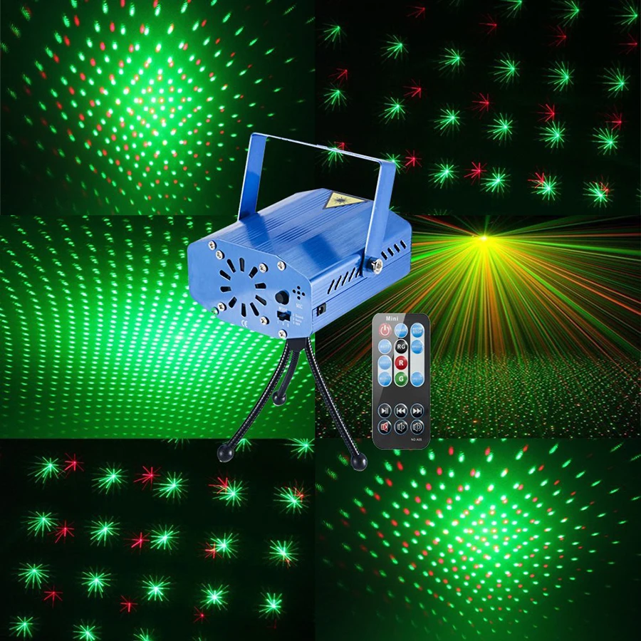 LED DJ Disco Party Projector Laser StageLights Auto Flashing Effect Lamp with Remote Control for Holiday Christmas New Year Gift
LED DJ Disco Party Projector Laser StageLights Auto Flashing Effect Lamp with Remote Control for Holiday Christmas New Year Gift