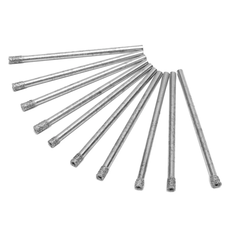 1/8" Diamond Coated Drill Bit Set Hole Saw Core Drills For Glass Marble Tile 50mm Length 3mm
1/8" Diamond Coated Drill Bit Set Hole Saw Core Drills For Glass Marble Tile 50mm Length 3mm