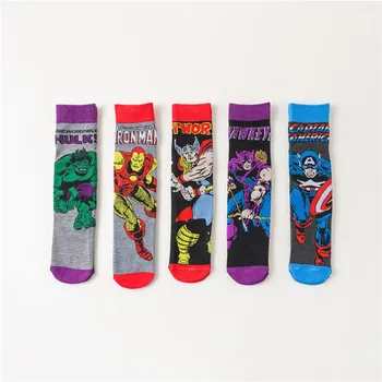 New Cotton Marvel Comics Hero Socks Captain America Iron Man Spiderman Superman Spring Autumn Harajuku Long Socks for Men Women
New Cotton Marvel Comics Hero Socks Captain America Iron Man Spiderman Superman Spring Autumn Harajuku Long Socks for Men Women