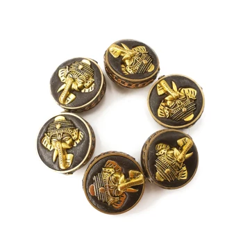 3pcs Tibetan Charms Beads Ganesh Ganapati Retro Brass Tribal Elephant Skull Buddhism Bead Charms Handmade Wholesale Lots Bulk
3pcs Tibetan Charms Beads Ganesh Ganapati Retro Brass Tribal Elephant Skull Buddhism Bead Charms Handmade Wholesale Lots Bulk