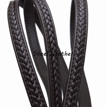 2m/lot Approx 12*6mm Brown Braided Flat Leather Rope String Cord For Bracelet Jewelry Making Craft Accessories Leather strands 
2m/lot Approx 12*6mm Brown Braided Flat Leather Rope String Cord For Bracelet Jewelry Making Craft Accessories Leather strands