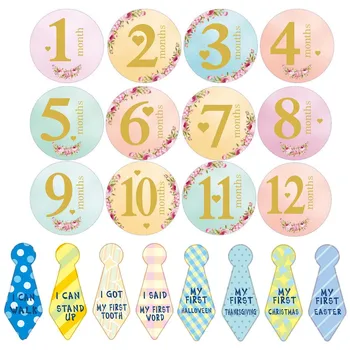 20 Sheet Infants Monthly Milestone Stickers Record 0-12 Months Growth for DIY Scrapbook Keepsake Photo Props
20 Sheet Infants Monthly Milestone Stickers Record 0-12 Months Growth for DIY Scrapbook Keepsake Photo Props