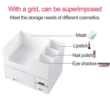Large Capacity Cosmetic Makeup Storage Drawers Storage Box Desktop Jewelry Storage Mask Finishing Box with Removable Top Grid
Large Capacity Cosmetic Makeup Storage Drawers Storage Box Desktop Jewelry Storage Mask Finishing Box with Removable Top Grid