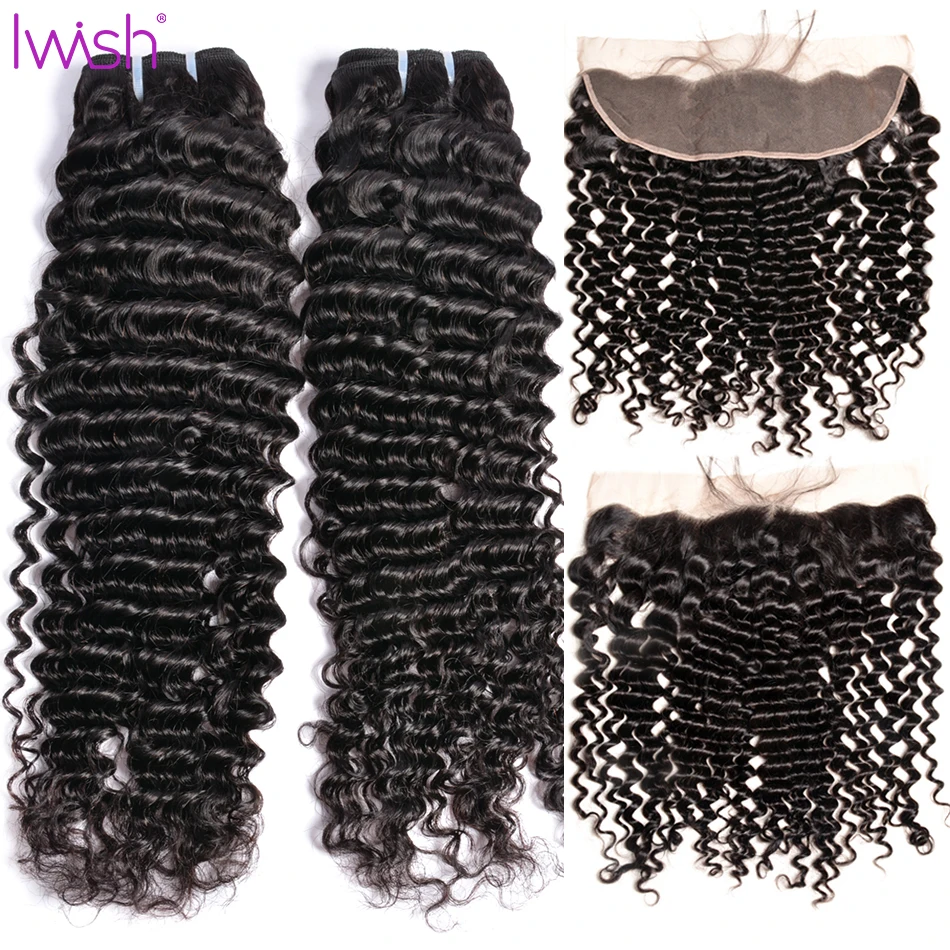 Brazilian Curly Hair with Frontal Bundles with Frontal Ear To Ear 4x13 lace Closure Iwish Human Hair Weave Bundles Non Remy #1B
Brazilian Curly Hair with Frontal Bundles with Frontal Ear To Ear 4x13 lace Closure Iwish Human Hair Weave Bundles Non Remy #1B