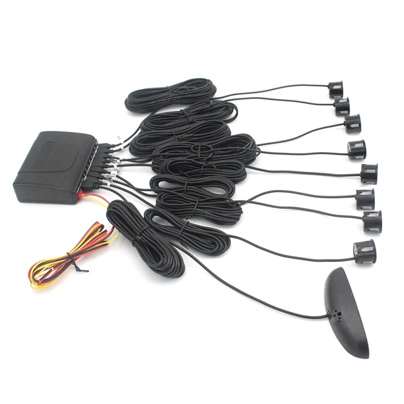 Car LED Parking Sensor Kit, Front and Rear Reverse LED Display Kit with 8 Sensors Buzzer-Radar System Kit Sound Alarm
Car LED Parking Sensor Kit, Front and Rear Reverse LED Display Kit with 8 Sensors Buzzer-Radar System Kit Sound Alarm
