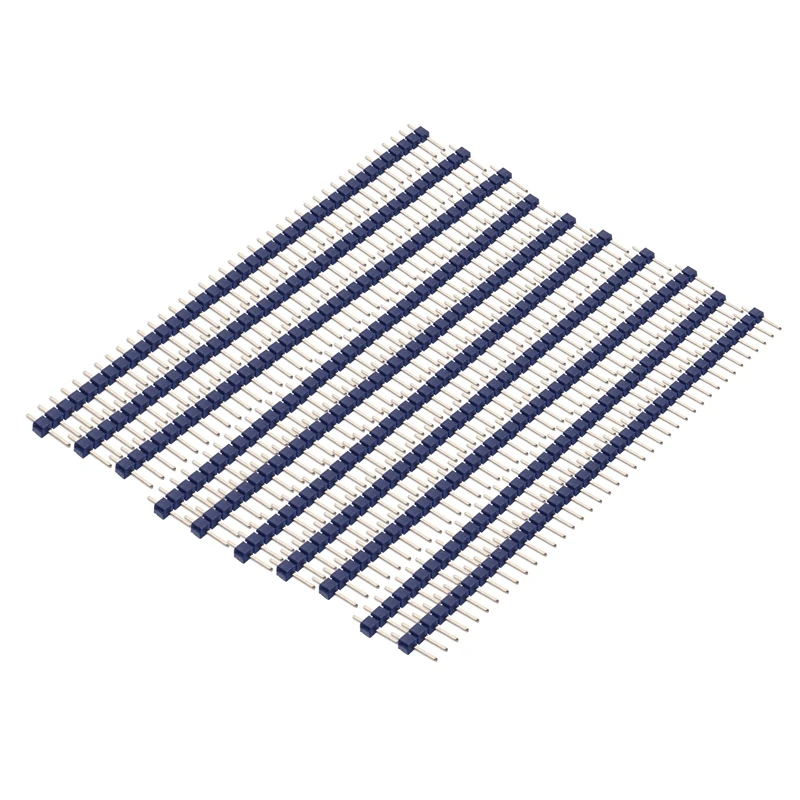 Hot Sale 2.54mm 40Pin Male Single Row Pin Header Strip for Arduino DIY - 10 Strips, Blue
Hot Sale 2.54mm 40Pin Male Single Row Pin Header Strip for Arduino DIY - 10 Strips, Blue