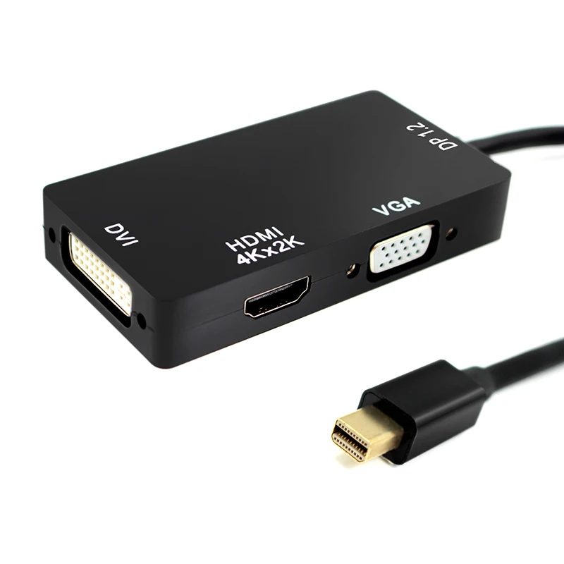 Mini DP DisplayPort to HDMI DVI VGA Display Port 3 in 1 Cable Adapter for Apple MacBook Pro Free Shipping
Mini DP DisplayPort to HDMI DVI VGA Display Port 3 in 1 Cable Adapter for Apple MacBook Pro Free Shipping
