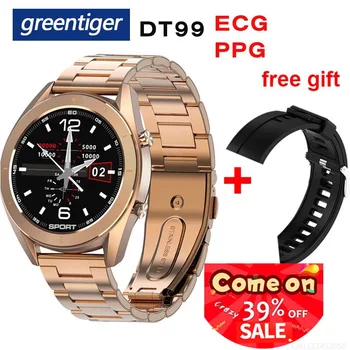 Greentiger ECG+PPG Smart Watch Men Heart Rate Monitor Blood Pressure oxygen Smartwatch IP68 Waterproof stopwatch PK DT78 L8 L9
Greentiger ECG+PPG Smart Watch Men Heart Rate Monitor Blood Pressure oxygen Smartwatch IP68 Waterproof stopwatch PK DT78 L8 L9