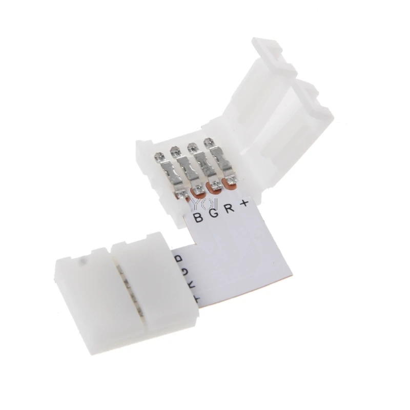 4 Pin LED Connector L Shape Corner Quick Splitter Right Angle 10mm 5050 RGB LED Strip Light
4 Pin LED Connector L Shape Corner Quick Splitter Right Angle 10mm 5050 RGB LED Strip Light