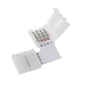 4 Pin LED Connector L Shape Corner Quick Splitter Right Angle 10mm 5050 RGB LED Strip Light
4 Pin LED Connector L Shape Corner Quick Splitter Right Angle 10mm 5050 RGB LED Strip Light