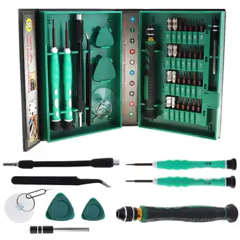 Multifunction 38 in 1 Precision Screwdriver Set with Disassemble Tool and Plastic Storage Box for Mobile Phone/Laptop Repair
Multifunction 38 in 1 Precision Screwdriver Set with Disassemble Tool and Plastic Storage Box for Mobile Phone/Laptop Repair