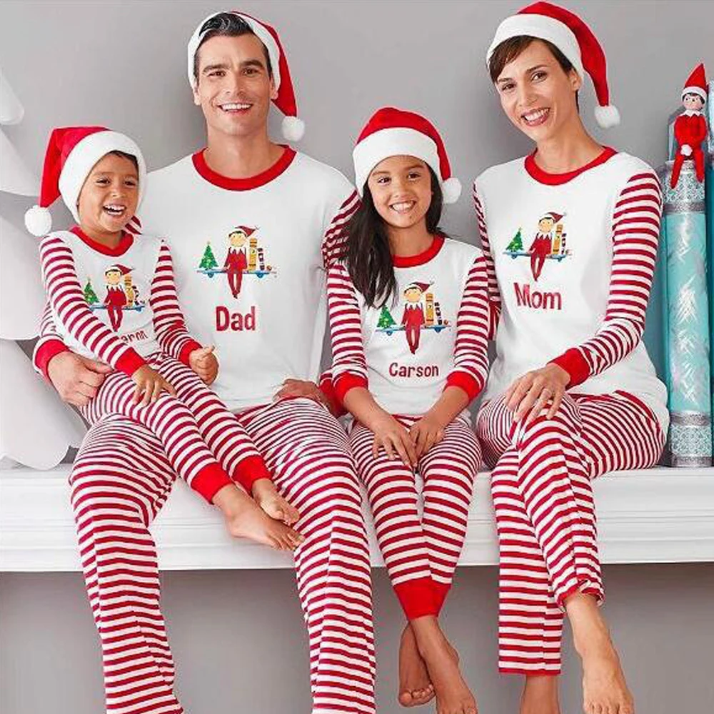 2020 Autumn Printed Top+Striped Pants Christmas Pajamas 2Pcs Set Home Parent-Child Outfit Cute New Christmas Pajamas Family
2020 Autumn Printed Top+Striped Pants Christmas Pajamas 2Pcs Set Home Parent-Child Outfit Cute New Christmas Pajamas Family