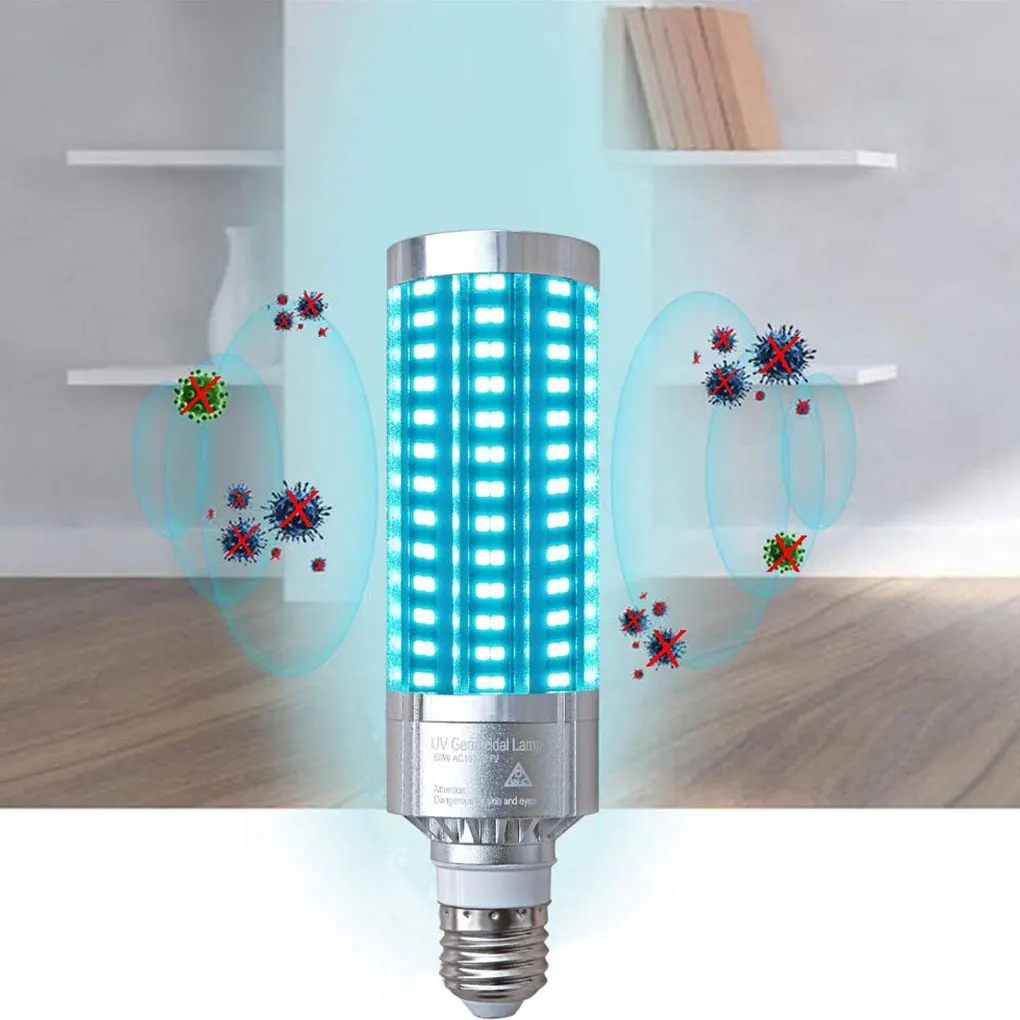 60W UV Germicidal Lamp Ozone UVC Ultraviolet Led Corn Bulb Disinfection Sterilizer Ozone Lights for Home Bedroom
60W UV Germicidal Lamp Ozone UVC Ultraviolet Led Corn Bulb Disinfection Sterilizer Ozone Lights for Home Bedroom