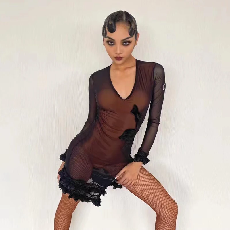 2023 Sexy Latin Dance Dress For Women Long Sleeved Dress High-End Chacha Samba Tango Latin Dance Performance Costumes DW037
2023 Sexy Latin Dance Dress For Women Long Sleeved Dress High-End Chacha Samba Tango Latin Dance Performance Costumes DW037