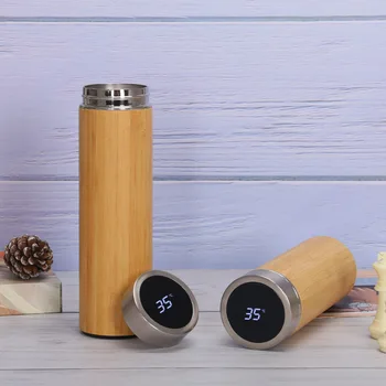 350ML/450ML/500ML LED Display Stainless Steel Liner Vacuum Flasks Bamboo Thermos Tumbler Drinking Water Bottle Thermocup
350ML/450ML/500ML LED Display Stainless Steel Liner Vacuum Flasks Bamboo Thermos Tumbler Drinking Water Bottle Thermocup
