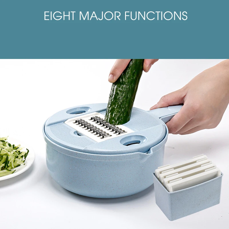 Kitchen multi-function shredder 12-piece set of household manual slicing potatoes and potato grater
Kitchen multi-function shredder 12-piece set of household manual slicing potatoes and potato grater