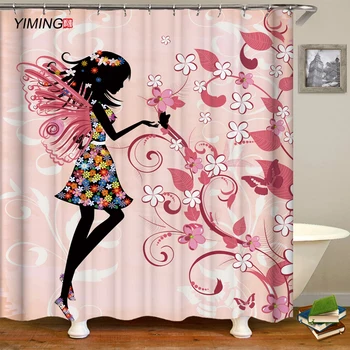 YIMING Flower butterfly girl print bathroom shower curtain waterproof bathroom curtain polyester water bath curtain
YIMING Flower butterfly girl print bathroom shower curtain waterproof bathroom curtain polyester water bath curtain
