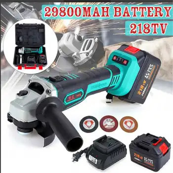 218TV 29800mAh 600W 12000r/min Cordless Electric Angle Grinder Power Cutting Tool with 3 125mm Cutting
218TV 29800mAh 600W 12000r/min Cordless Electric Angle Grinder Power Cutting Tool with 3 125mm Cutting