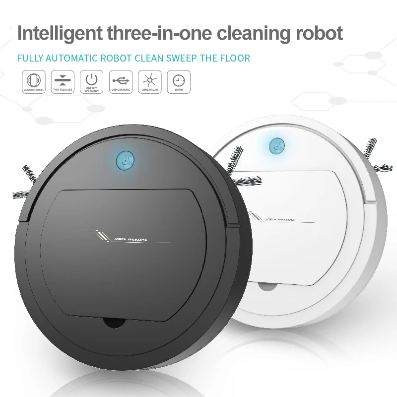 3 In 1 Robot Vacuum Cleaner USB Charging Automatic Sweeper Wireless Smart Cleaning Sweeping Robot Home Floor Sweeping Machine
3 In 1 Robot Vacuum Cleaner USB Charging Automatic Sweeper Wireless Smart Cleaning Sweeping Robot Home Floor Sweeping Machine