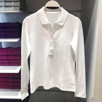 Top quality Summer New women's crocodile polo long sleeve polo shirts 100% cotton casual solid lady tees fashion femme
Top quality Summer New women's crocodile polo long sleeve polo shirts 100% cotton casual solid lady tees fashion femme