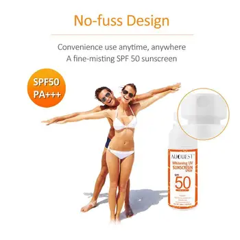 AUQUEST UV Sunscreen Spray SPF50 Oil-free Spray Sunblock Waterproof & 50ml Sport For Beach Protection Sun Moisturizing C2K8 
AUQUEST UV Sunscreen Spray SPF50 Oil-free Spray Sunblock Waterproof & 50ml Sport For Beach Protection Sun Moisturizing C2K8
