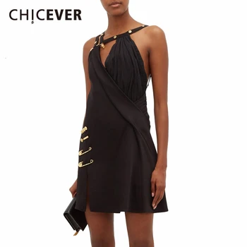 CHICEVER Asymmetrical Patchwork Pin Dress For Women Spaghetti Strap Off Shoulder High Waist Dresses Female Spring 2020 Clothes
CHICEVER Asymmetrical Patchwork Pin Dress For Women Spaghetti Strap Off Shoulder High Waist Dresses Female Spring 2020 Clothes