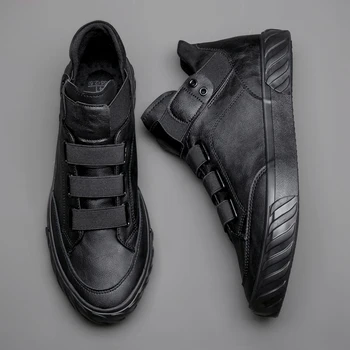 Brand New Men's Leather Shoes Korean Trend Comfortable Loafer Men Shoes British Fashion Men High Top Sneakers New Moccasins Men
Brand New Men's Leather Shoes Korean Trend Comfortable Loafer Men Shoes British Fashion Men High Top Sneakers New Moccasins Men
