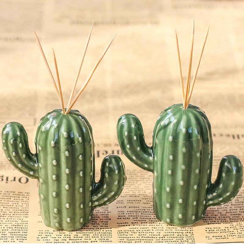 Creative Toothpick Holder Cute Cactus Ceramics Toothpick Dispenser Cleaning Teeth Household Tools Toothpick Organizer
Creative Toothpick Holder Cute Cactus Ceramics Toothpick Dispenser Cleaning Teeth Household Tools Toothpick Organizer