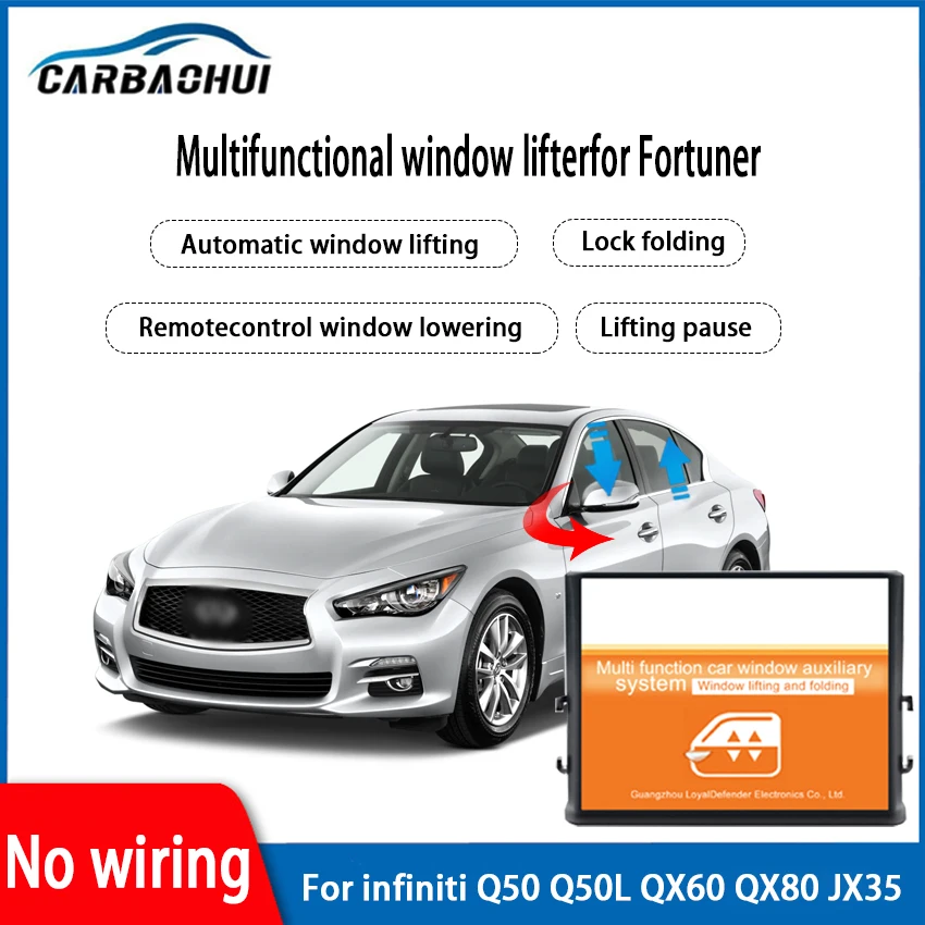 Auto Window Closer Opening + Side Mirror Fold Unfold Module Kit Left Hand Drive Car For infiniti Q50 Q50L QX60 QX80 JX35
Auto Window Closer Opening + Side Mirror Fold Unfold Module Kit Left Hand Drive Car For infiniti Q50 Q50L QX60 QX80 JX35